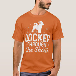 Docker genom den vackra julen i snö, nyår D T Shirt