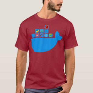 Docker React Node Js Ruby Rail Python Hackathon T Shirt