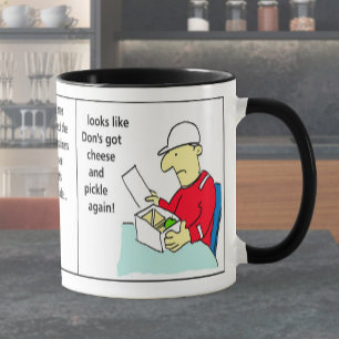 Docker Shipping Container Tecknad Humor Mugg