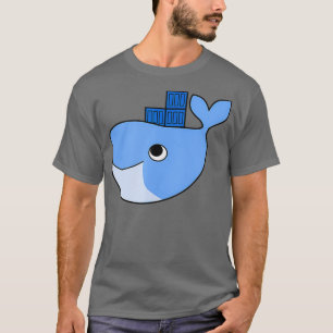 Docker Swarescontainer på blå säckhackaton T Shirt