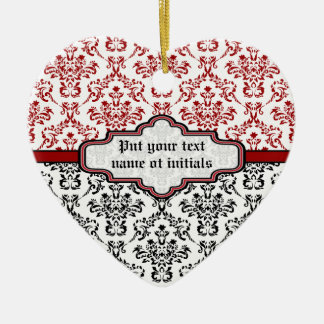 Dockmönster svart röd vit anpassningsbar, ornament