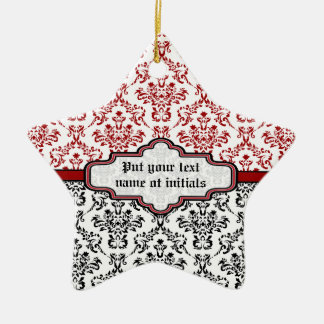 Dockmönster svart röd vit anpassningsbar, ornament