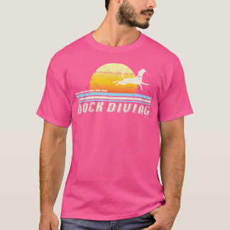 Dockningsdykning Dockning Jumping Hund Diving T Shirt