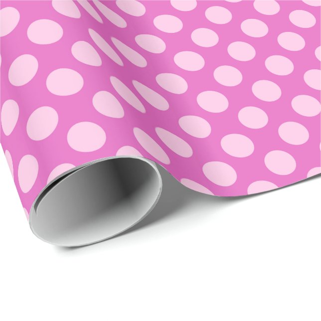 Dockor i mitten av århundradet - rosa och korall,  presentpapper (Rullad Hörn)