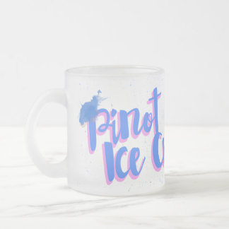 Dockor och kaffe frostad glasmugg