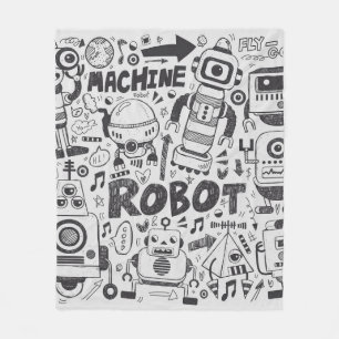 dockrobot inslag, illustratorstreck verktyg-ritnin fleecefilt