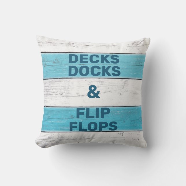 Docks & Flinflip flops Kudde (Framsida)
