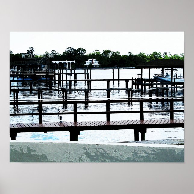 Docks vid floden 7580 poster (Framsidan)
