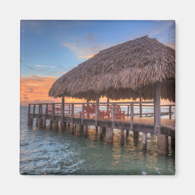 Dockside Sunrise Magnet (Framsidan)