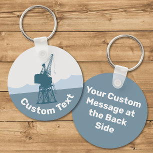 Dockyard Crane Keychain Nyckelring