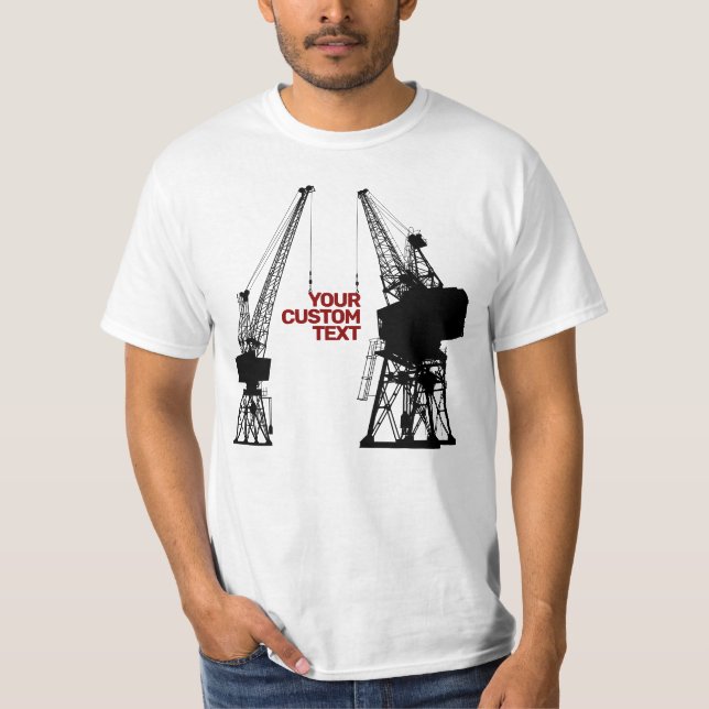 Dockyard Cranes T Shirt (Framsida)