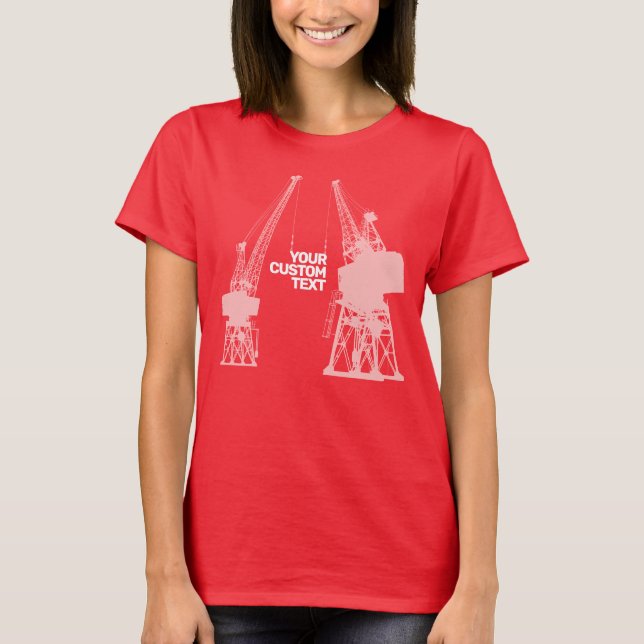 Dockyard Cranes T Shirt (Framsida)