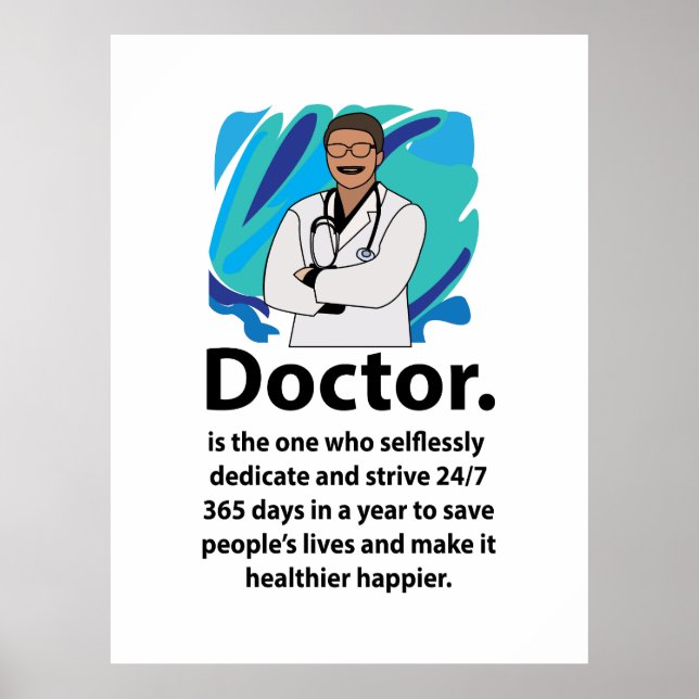 Doctor Appreciation Quote Poster (Framsidan)