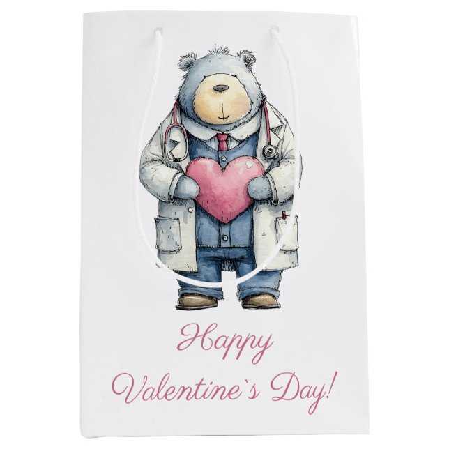 Doctor Bear Valentine Heart Art (Framsidan)