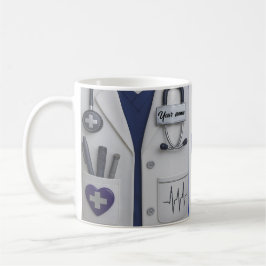 Doctor Coat Stethoscope Mug | Custom Medical Nurse Kaffemugg