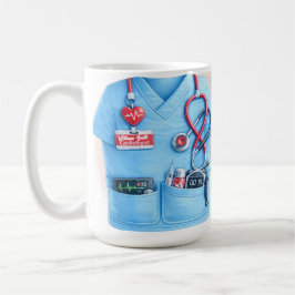 Doctor Coat Stethoscope Mug | Custom Medical Nurse Kaffemugg