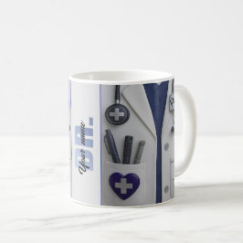 Doctor Coat Stethoscope Mug | Custom Medical Nurse Kaffemugg