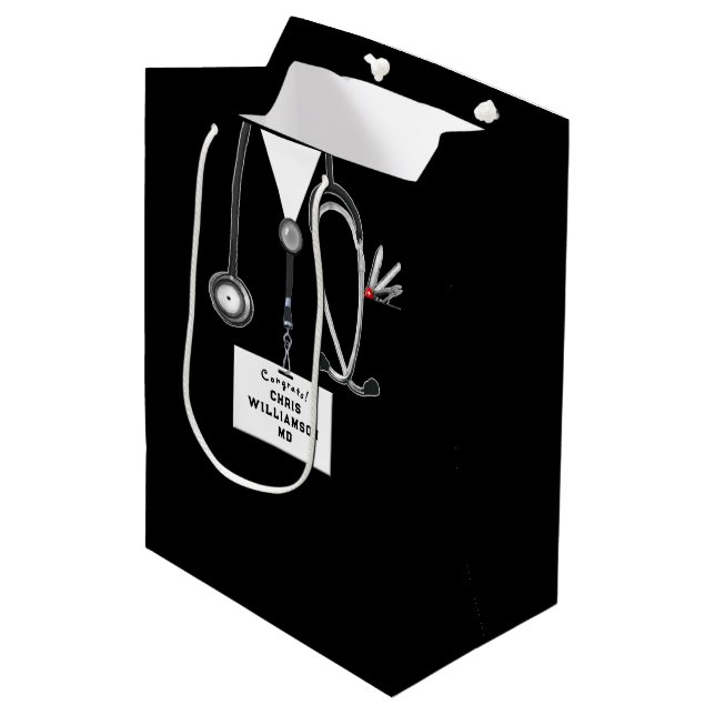 Doctor Congrats Medium Gift Bag (Framsidan Vinklad)