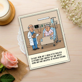 Doctor Delivers Bad News To Patient Get Well Vykort
