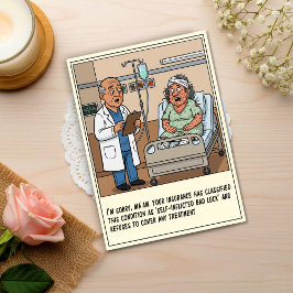 Doctor Diagnosis With Spotted Patient Get Well Vykort