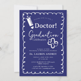 Doctor Graduation Party Invitation Inbjudningar