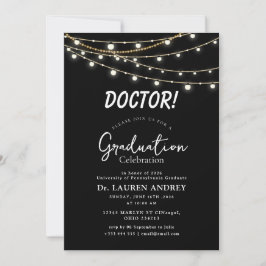 Doctor Graduation Party Invitation Inbjudningar