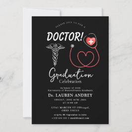 Doctor Graduation Party Invitation Inbjudningar