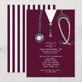 Doctor Graduation Party Invitations Inbjudningar