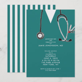 Doctor Graduation Party Invitations Inbjudningar