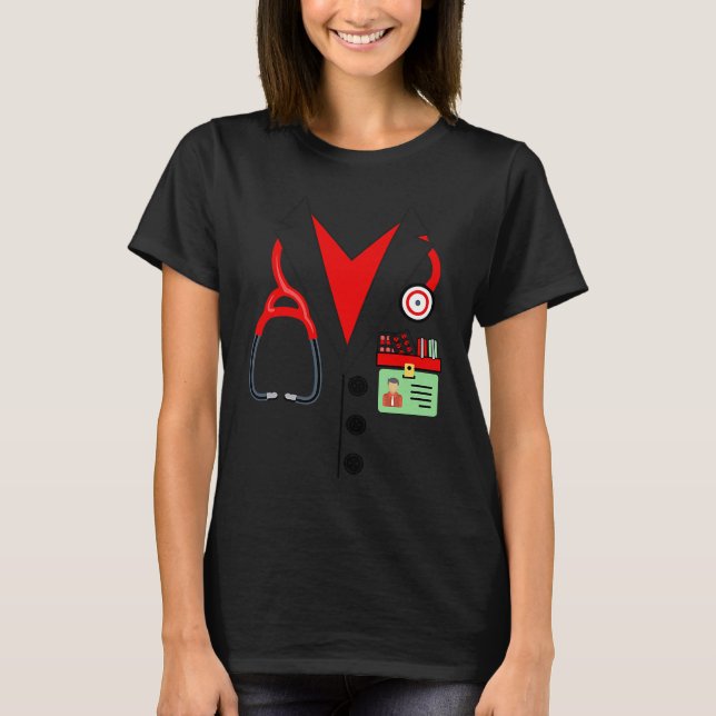 Doctor Halloween Med School Medical Students Docto T Shirt (Framsida)