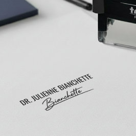 Doctor Medical Signature Professional Office Självfärgande Stämpel