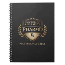 Doctor of Pharmacy Professional Crest Anteckningsbok