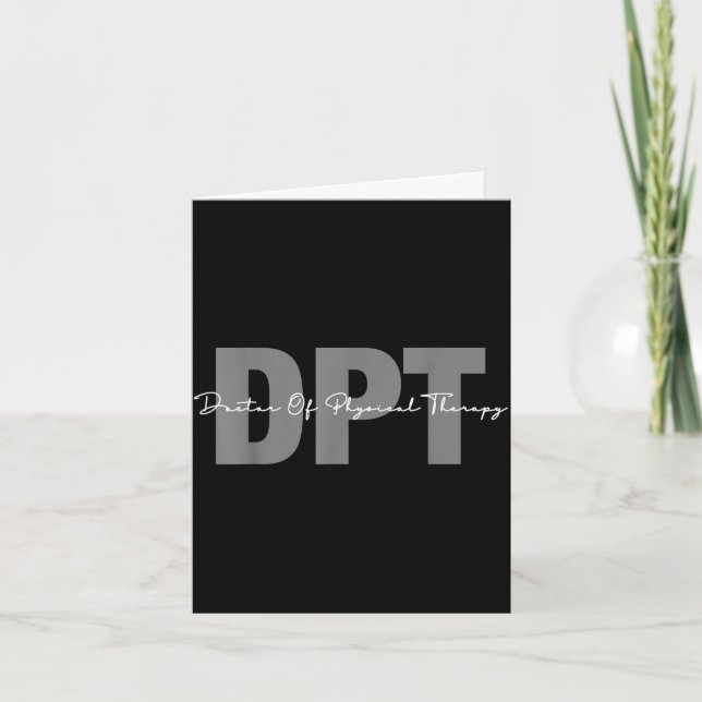 Doctor of physical therapy dpt student graduation  kort (Framsida)