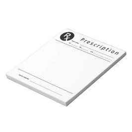 Doctor Prescription Notepad – Editable Doctor RX  Anteckningsblock