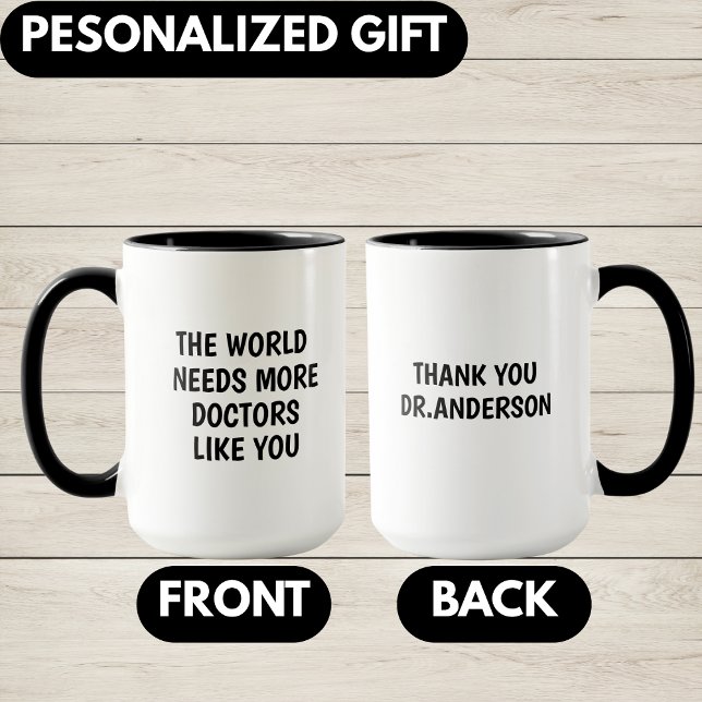 Doctor Thank you Gift, Personalized Doctor Mugg (Skapare uppladdad)