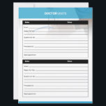 Doctor Visit Planner Template<br><div class="desc">Organize your medical appointments efficiently with this Doctor Visit Planner Template. Keep track of symptoms,  medications,  questions,  and follow-up notes in one convenient layout — perfect for patients and caregivers.</div>