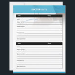 Doctor Visit Planner Template<br><div class="desc">Organize your medical appointments efficiently with this Doctor Visit Planner Template. Keep track of symptoms,  medications,  questions,  and follow-up notes in one convenient layout — perfect for patients and caregivers.</div>