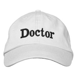 Doctor white baseball cap cotton casual  broderad keps