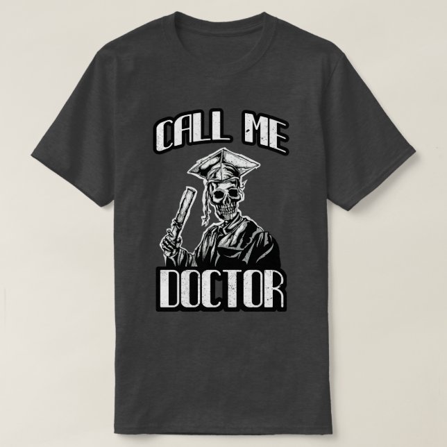 Doctorate Gift Mortarboard Funny Doktor T Shirt (Design framsida)