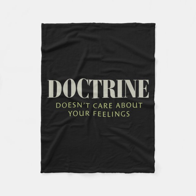 Doctrine Doesn't Care About Your Feelings Christia Fleecefilt (Framsidan)