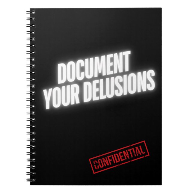 Document Your Delusions – Inner Archive Anteckningsbok (Framsidan)
