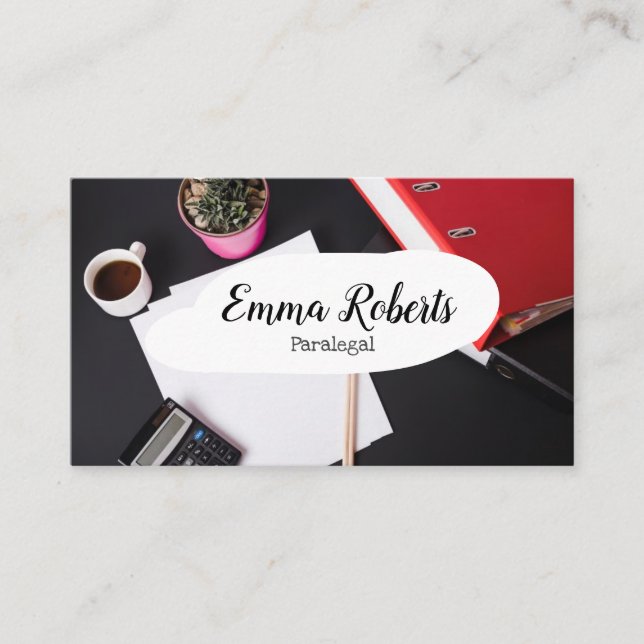 Documents Rosa Law Lawyer Paralegal Visitkort (Framsida)