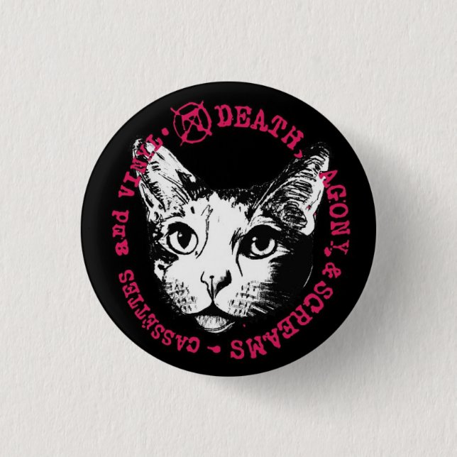 Död, Agony och Screams Cassettes och Vinyl Knapp (Framsida)