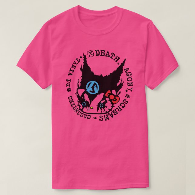 Död, Agony och Screams Cassettes och Vinyl T Shirt (Design framsida)