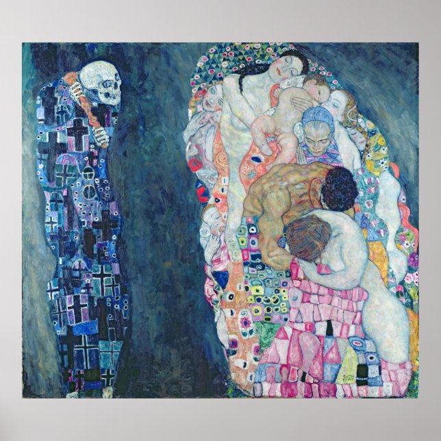 Död and Life, c.1911 (oil on canvas) Poster (Framsidan)