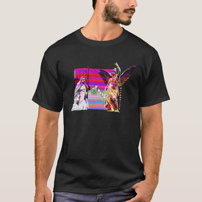 Död Angel Trashlife-Ledsen Vaporwave Aesthetic pul T Shirt (Framsida)