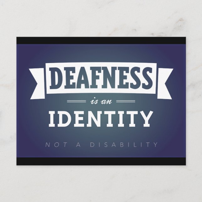 Död är en identitet. vykort (Framsida)