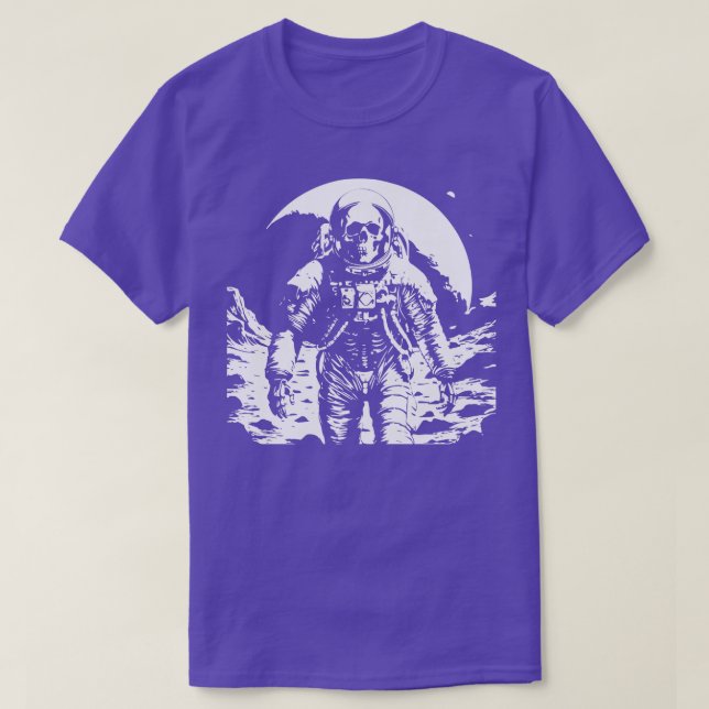 död astronaut som går på måne t shirt (Design framsida)