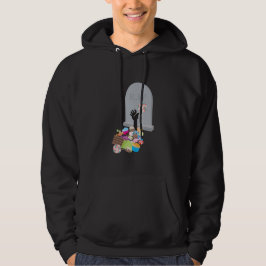 Död av Candy Halloween Design Design Hoodie