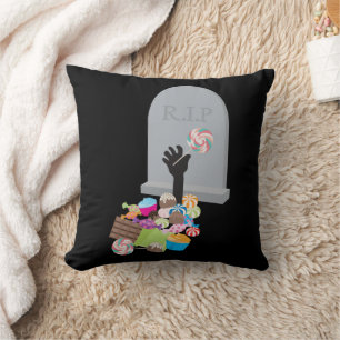 Död av Candy Halloween Design Design Kudde